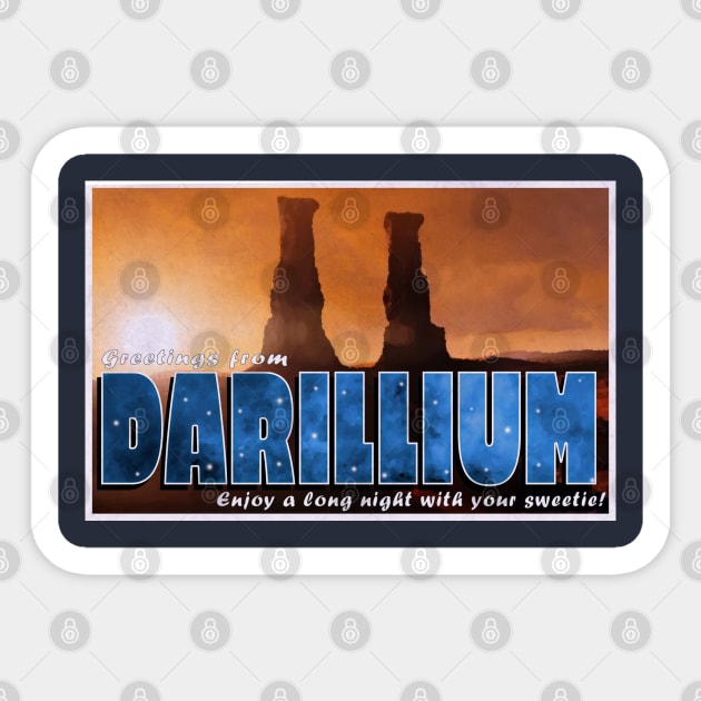 Come Visit Darillium Sticker by Sterling_Arts_Design